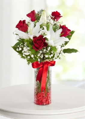 AŞK VAZOSU lilyım-Gül Buluşması